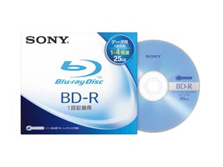 【クリックで詳細表示】SONY/ソニー BNR1DBSJ4 データ用ブルーレイディスク 25GB (追記型：1回記録用/片面1層) 4倍速 1枚パック