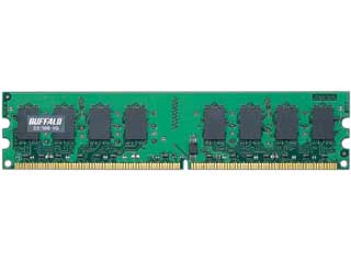 【クリックで詳細表示】バッファロー D2/800-1G DDR2 SDRAM 800M 240pin DIMM