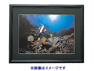 【クリックでお店のこの商品のページへ】ETSUMI/エツミ E-8001 アルミ写真額 2L (ブラック)