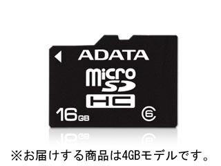 【クリックでお店のこの商品のページへ】ADATA/エーデータ AUSDH4GCL6-R microSDHCカード 4GB Class6