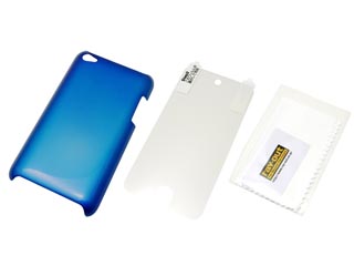 【クリックで詳細表示】レイ・アウト RT-T4C6/N 4th iPod touch用ハードコーティングシェルジャケット オーシャンブルー