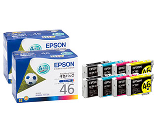 【クリックでお店のこの商品のページへ】EPSON/エプソン IC4CL46 インクカートリッジ 4色パック 2個まとめてお買い得セット！