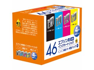 【クリックでお店のこの商品のページへ】Plaisir/プレジール 【期間限定値下げ！】PLE-E464P-N エプソン IC4CL46対応/4色(B/C/M/Y) 互換インクカートリッジ ＜br＞ 【11inktokka】