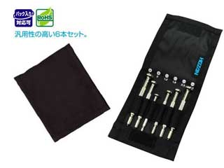 【クリックで詳細表示】ホーザン D-20 精密ドライバーセット(6本セット)