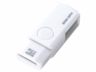 ADR-MCU2SWW microSD�J�[�h���[�_�[ �z���C�g