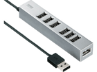 �y�[������zUSB-HUB255SV ���Εt��7�|�[�gUSB2.0�n�u(�V���o�[)
