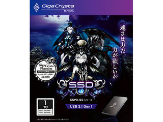 USB3.1 Gen 1(USB 3.0)対応ポータブルSSD 1TB GigaCrysta E.A.G.L ギガクリスタイーグル SSPX-GC1T
