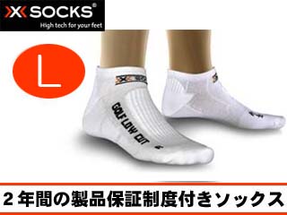 XT0126 X-SOCKS(X�\�b�N�X) �S���t�E���[�J�b�g�yL�T�C�Y�z(�z���C�g)