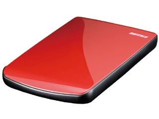 HD-PE500U2-RD/N ポータブルハードディスク 500GB ターボUSB機能搭載 ※茶箱パッケージ