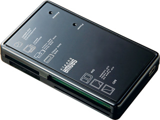 【クリックで詳細表示】サンワサプライ ADR-MLTKN2BK USB2.0 マルチカードリーダライタ