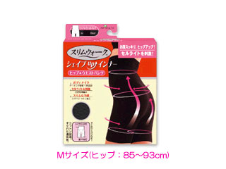【クリックで詳細表示】PIP/ピップ PH206 スリムウォーク シェイプupインナー ヒップ＆ウエストパンツ【Mサイズ】(ブラック)