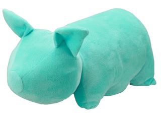【クリックで詳細表示】GREEN HOUSE/グリーンハウス 【冬物特価！】USBほかほかクッション GH-USBA-PPIGLB ライトブルー ＜br＞ ★メーカー在庫限り！処分特価！ ＜br＞ 【gh11hot】