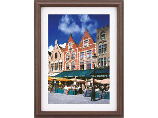 【クリックで詳細表示】HAKUBA/ハクバ FWW3-BRW4 木製額縁 ウェールズ3 カラー：ブラウン 写真サイズ：ワイド4切