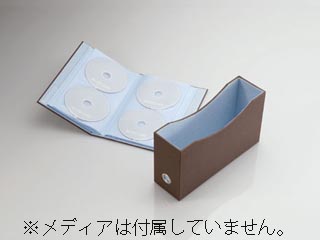 【クリックで詳細表示】ELECOM/エレコム CCD-034BR カラークロス張り DVD/CDファイル 72枚収納(ブラウン)