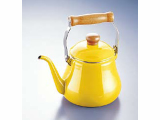 【クリックでお店のこの商品のページへ】富士ホーロー ホーロー細口ケトル TS-1.5K/イエロー 1.5L