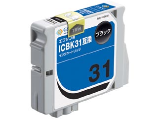 【クリックでお店のこの商品のページへ】G＆G/カラークリエーション NIE-ICBK31 EPSON/エプソン互換インクカートリッジ ブラック ICBK31対応