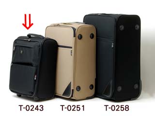 【クリックで詳細表示】Time Walker/タイムウォーカー T-0243 旅行用スーツケース 【22L】(ブラック)