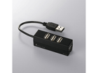BSH4U10BK USB2.0Hub �o�X�p���[ 4�|�[�g �P�[�u���Œ�� �u���b�N