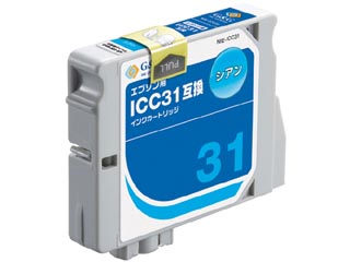 【クリックで詳細表示】G＆G/カラークリエーション NIE-ICC31 EPSON/エプソン互換インクカートリッジ シアン ICC31対応