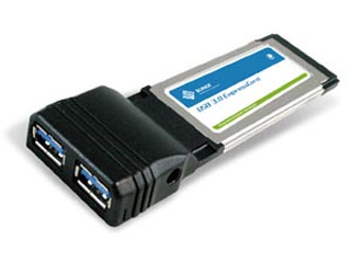 【クリックでお店のこの商品のページへ】SUNIX ECU2300A 2 ports USB3.0 34mm ExpressCard w/adapter