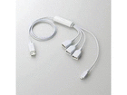 U2H-MB410BWH microUSB�R�l�N�^�t��USB�n�u �P�[�u�����F1m �z���C�g
