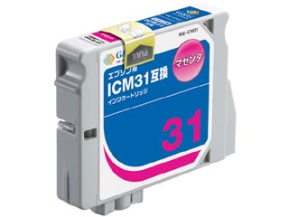 【クリックで詳細表示】G＆G/カラークリエーション NIE-ICM31 EPSON/エプソン互換インクカートリッジ マゼンタ ICM31対応