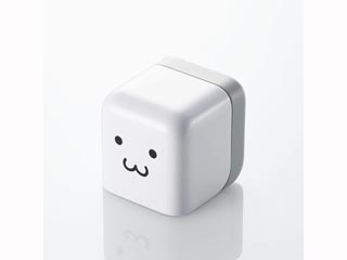 【クリックで詳細表示】ELECOM/エレコム AVA-ACU01F1 iPod/iPhone用CUBE型AC充電器 フェイス ＜br＞ 【elegirls】