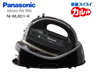 【クリックでお店のこの商品のページへ】Panasonic/パナソニック NI-WL601-K コードレススチームアイロン(ブラック)