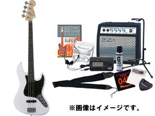 【クリックでお店のこの商品のページへ】Photo Genic エレキベース入門用 13点セット(DVD付き！) JB-240 WH SET 【送料無料】