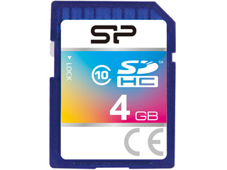 【クリックでお店のこの商品のページへ】Silicon Power/シリコンパワー SP004GBSDH010V10 SDHCメモリーカード 4GB (Class10) ブリスターPKG 永久保証