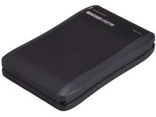 HDPG-SU160(K) ポータブルハードディスク 160GB ブラック USB 2.0/1.1対応 堅牢アルミボディ採用