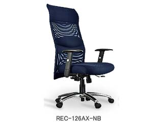 【クリックで詳細表示】レメックスジャパン 【リクライニング メッシュチェア】 REC-126AX-NB