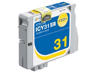 【クリックで詳細表示】G＆G/カラークリエーション NIE-ICY31 EPSON/エプソン互換インクカートリッジ イエロー ICY31対応