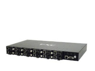 【クリックで詳細表示】12スロットMメディアコンバータ1Uラックマウントシャーシ LEX1012-15