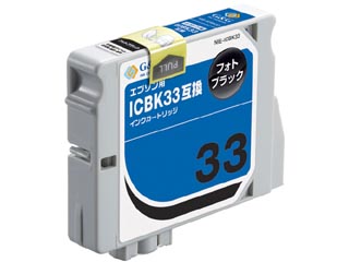 【クリックで詳細表示】G＆G/カラークリエーション NIE-ICBK33 EPSON/エプソン互換インクカートリッジ ブラック ICBK33対応