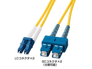 【クリックで詳細表示】サンワサプライ HKB-LCSC1-10L 光ファイバケーブル 10m