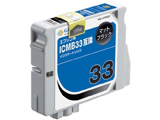 【クリックで詳細表示】G＆G/カラークリエーション NIE-ICMB33 EPSON/エプソン互換インクカートリッジ マットブラック ICMB33対応