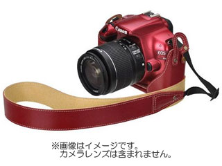 【クリックで詳細表示】HAKUBA/ハクバ DBC-KX50RD(レッド) ピクスギア 本革ボディケースセット Canon EOS Kiss X50 / X4 / X3 専用