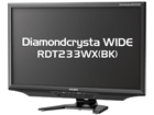 IPS�p�l��23�^���C�hLED�t���f�B�X�v���C Diamondcrysta WIDE RDT233WX�iBK�j �u���b�N