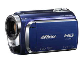 【クリックで詳細表示】Victor/ビクター GZ-HD300-A(ロイヤルブルー)※純正スペア電池セットも激安で販売中！