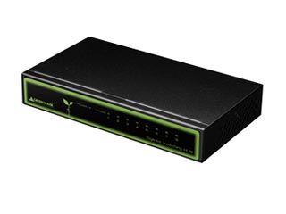 【クリックで詳細表示】GREEN HOUSE/グリーンハウス GH-EHG8MMK 8ポート 1000Mbps スイッチングハブメタルタイプ ブラック