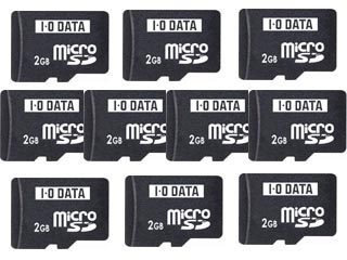 SDMC-2G/A�i2GB�jmicroSD�J�[�h�iSD&miniSD�A�_�v�^�[�t���j 10���܂Ƃ߂Ă��������Z�b�g�I