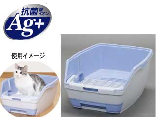 【クリックで詳細表示】IRIS OHYAMA/アイリスオーヤマ 【1週間取り替えいらずネコトイレセット・大玉用】TIO-530/パープル
