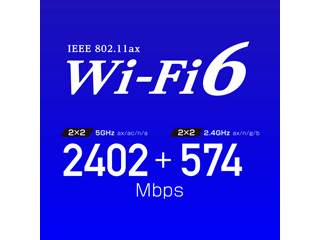 Web限定モデル Wi-Fi 6(11ax)対応無線LANルーター 2402+574Mbps 1Gbps WN-DAX3000GR/E