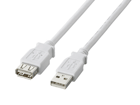 U2C-E05WH USB2.0���� �����P�[�u�� A�^�C�v/0.5m(�z���C�g)