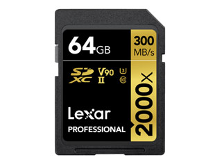 【在庫限り】LSD64GCBJP2000R Professional 2000x 64GB SDXC UHS-II カード