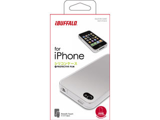 【クリックで詳細表示】BUFFALO/バッファロー iPhone 4S・4両用 シリコンケース 保護フィルム付 BSIP11PCSCR クリア
