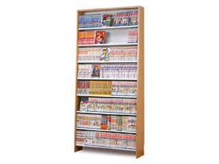 【クリックで詳細表示】組立家具 【本棚】 ビデオ・コミックストッカー VS85MP