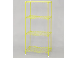 【クリックで詳細表示】アイリスオーヤマ 【カラーメタルラック W55 4段】パッショングリーン CMM-55124