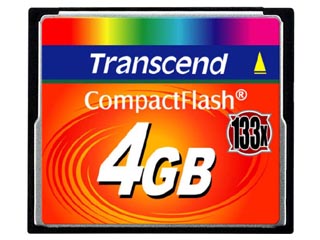 【クリックで詳細表示】トランセンド・ジャパン TS4GCF133 コンパクトフラッシュカード 4GB (133倍速)